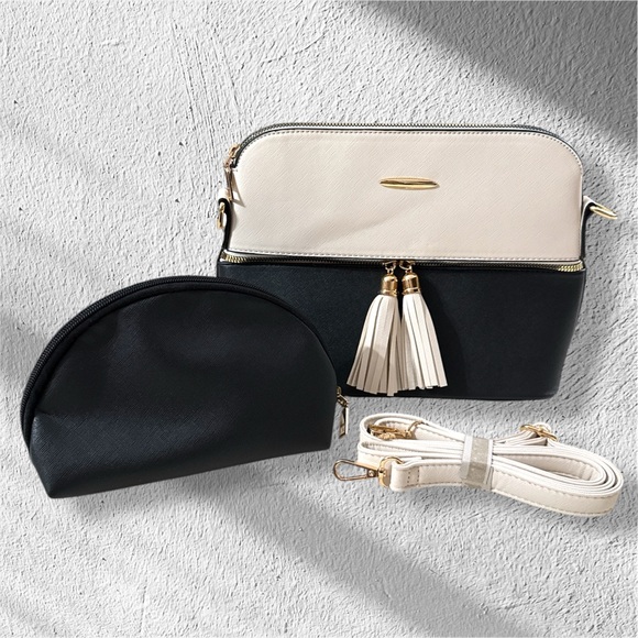 #004 (BLACK) Crossbody & Pouch Bag ONLY - Picture 4 of 7